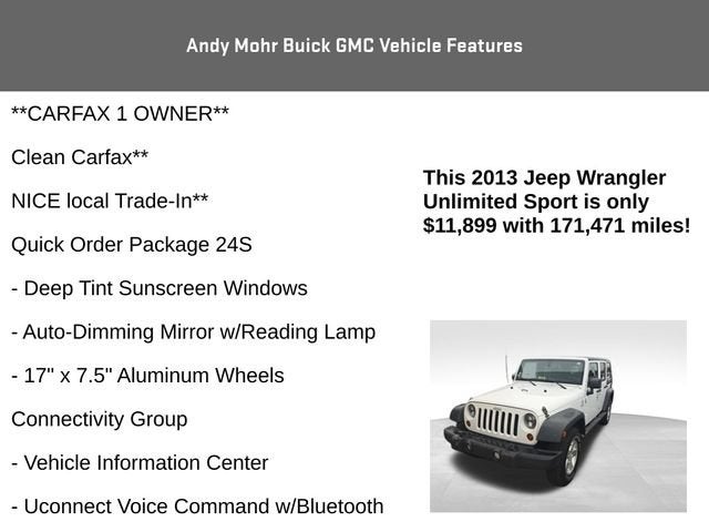 2013 Jeep Wrangler Unlimited Sport