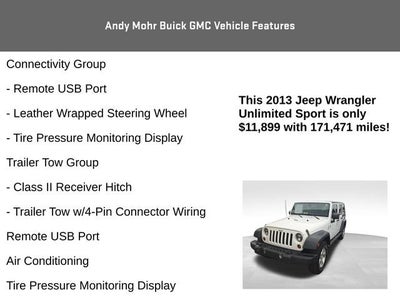 2013 Jeep Wrangler Unlimited Sport