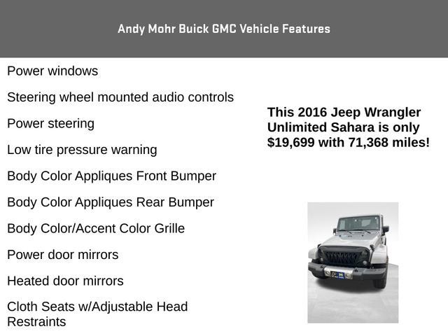 2016 Jeep Wrangler Unlimited Sahara