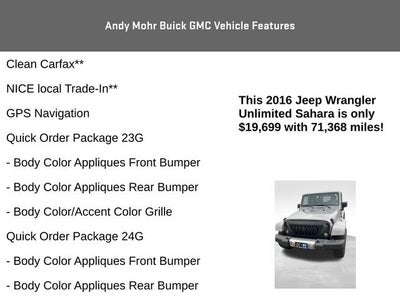 2016 Jeep Wrangler Unlimited Sahara