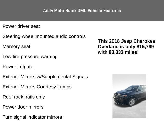 2018 Jeep Cherokee Overland