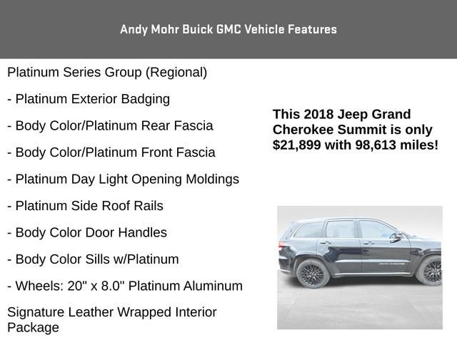 2018 Jeep Grand Cherokee Summit