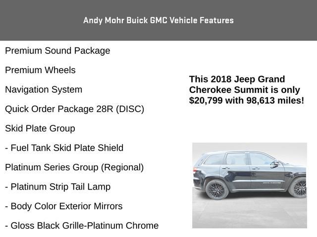 2018 Jeep Grand Cherokee Summit