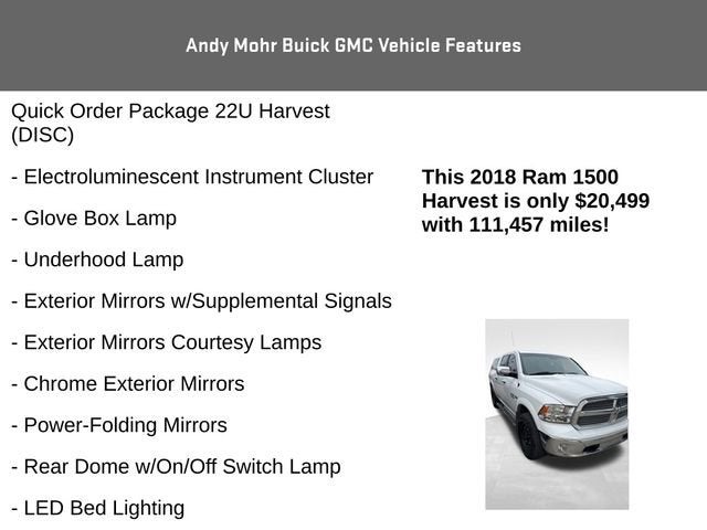 2018 RAM 1500 Harvest