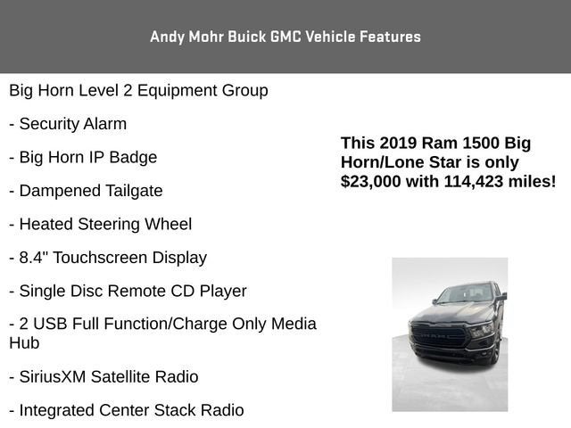 2019 RAM 1500 Big Horn/Lone Star