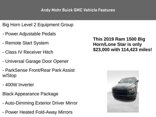 2019 RAM 1500 Big Horn/Lone Star