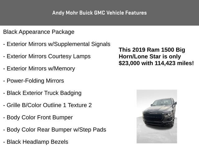 2019 RAM 1500 Big Horn/Lone Star