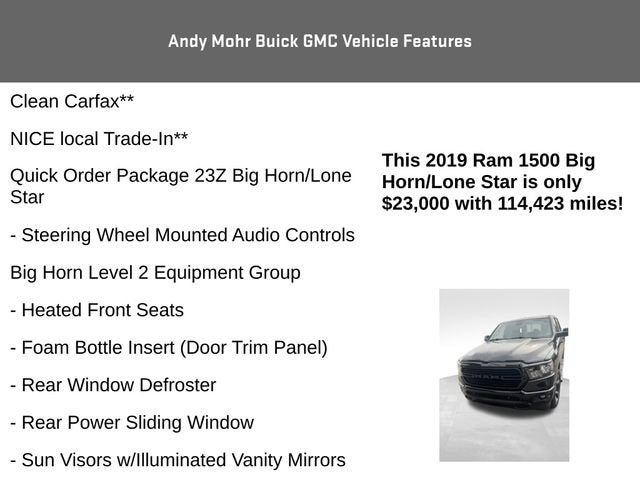 2019 RAM 1500 Big Horn/Lone Star