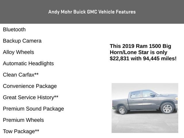 2019 RAM 1500 Big Horn/Lone Star