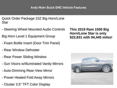 2019 RAM 1500 Big Horn/Lone Star