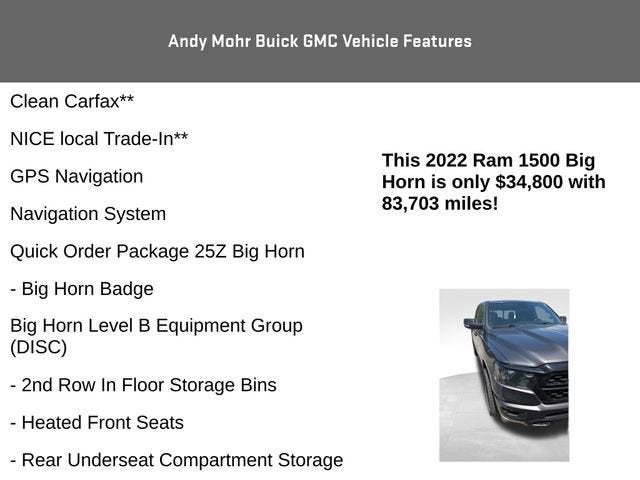 2022 RAM 1500 Big Horn