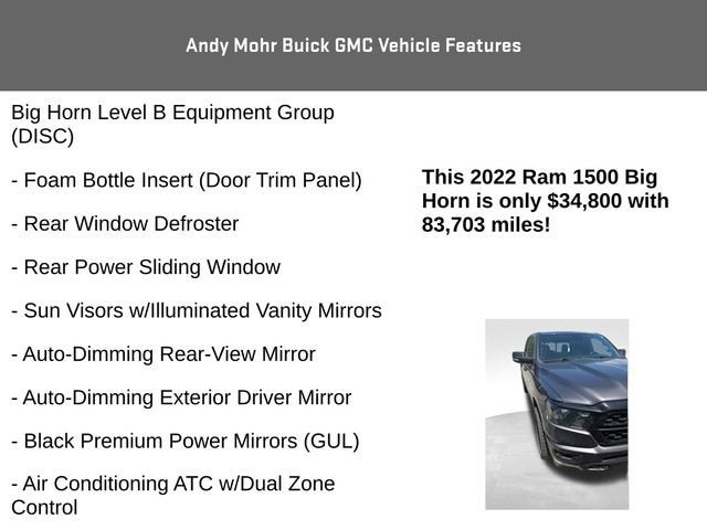 2022 RAM 1500 Big Horn