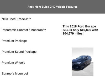 2018 Ford Escape SEL
