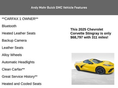 2025 Chevrolet Corvette Stingray 1LT