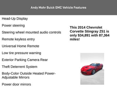 2014 Chevrolet Corvette Stingray Z51 2LT