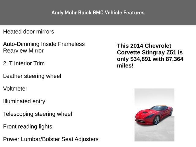 2014 Chevrolet Corvette Stingray Z51 2LT