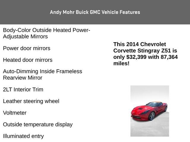 2014 Chevrolet Corvette Stingray Z51 2LT