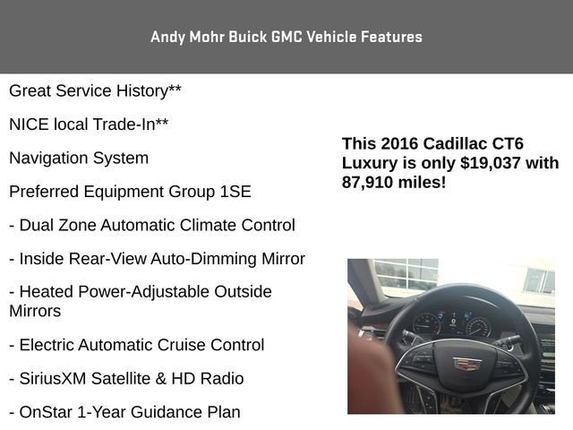 2016 Cadillac CT6 Luxury AWD