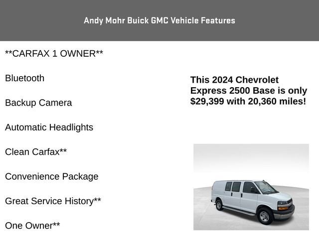 2024 Chevrolet Express Cargo 2500 WT