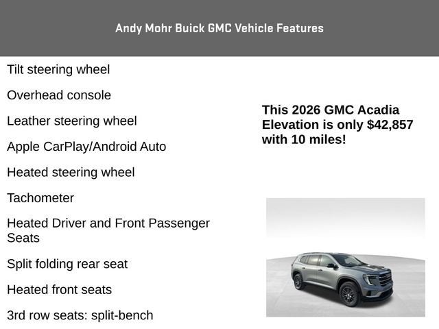 2026 GMC Acadia Elevation