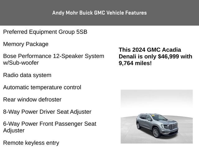 2024 GMC Acadia Denali