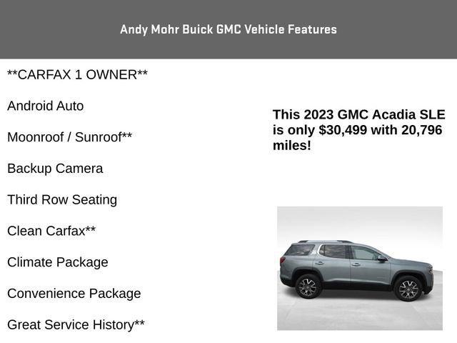 2023 GMC Acadia SLE