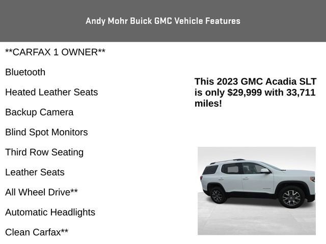2023 GMC Acadia SLT