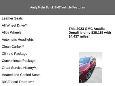 2023 GMC Acadia Denali