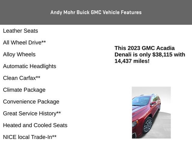 2023 GMC Acadia Denali
