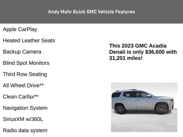 2023 GMC Acadia Denali