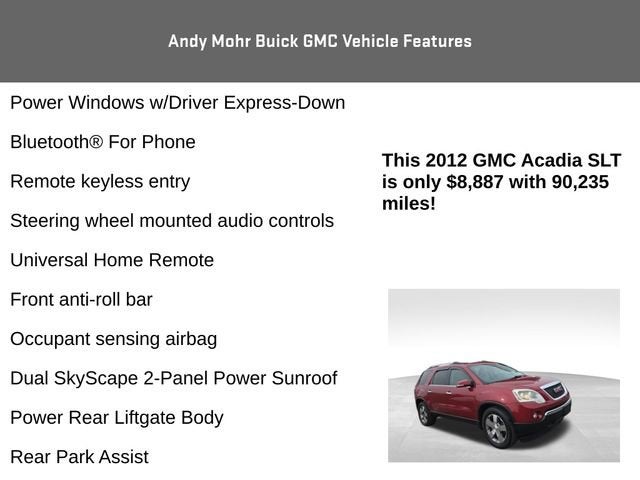 2012 GMC Acadia SLT1