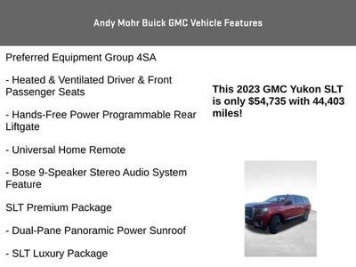 2023 GMC Yukon SLT