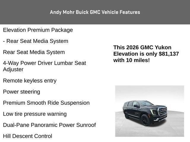 2026 GMC Yukon Elevation