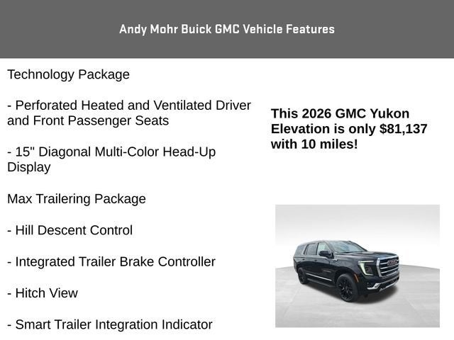 2026 GMC Yukon Elevation