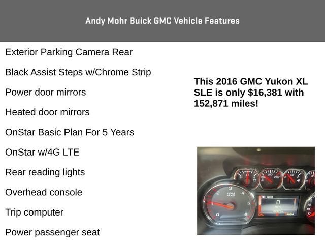 2016 GMC Yukon XL SLE
