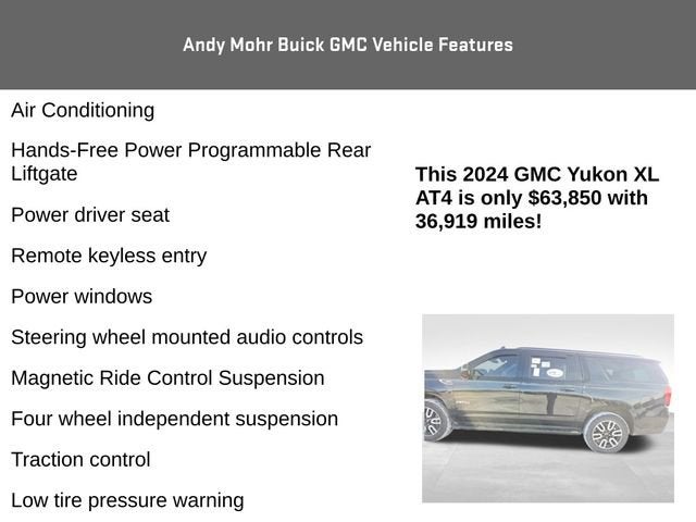 2024 GMC Yukon XL AT4