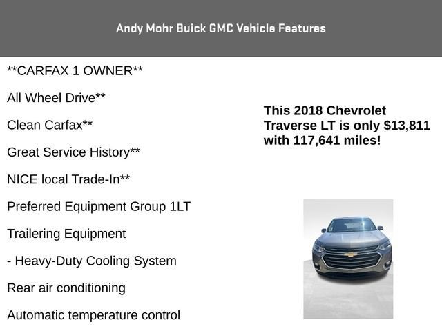 2018 Chevrolet Traverse LT Cloth