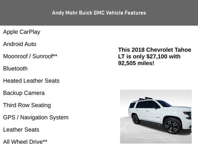 2018 Chevrolet Tahoe LT