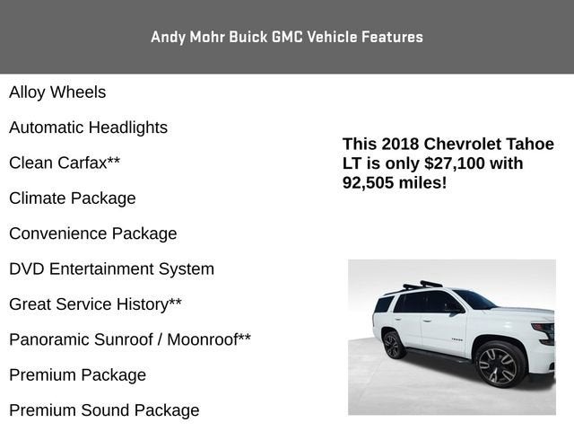 2018 Chevrolet Tahoe LT