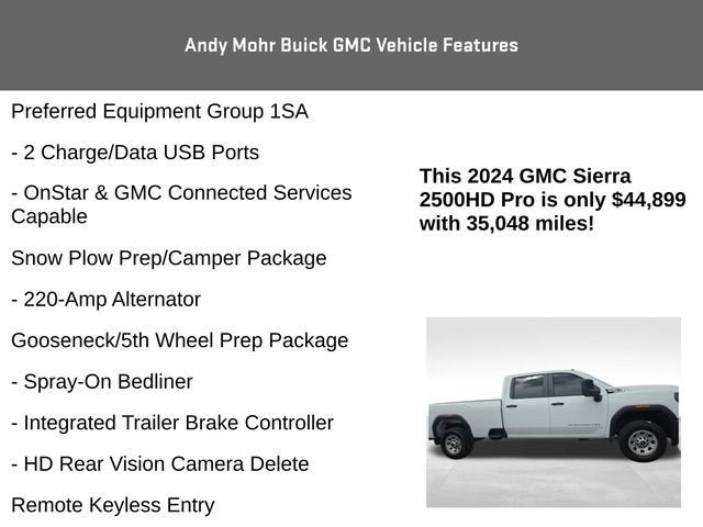 2024 GMC Sierra 2500 HD Pro