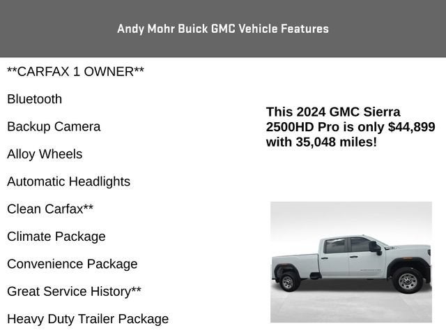 2024 GMC Sierra 2500 HD Pro
