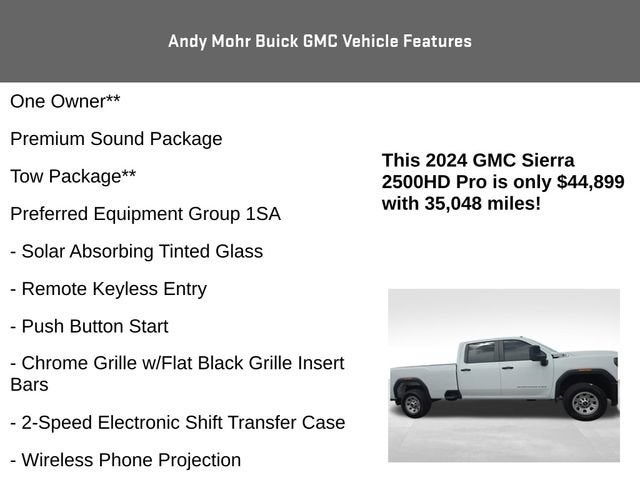 2024 GMC Sierra 2500 HD Pro