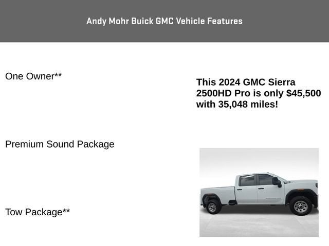 2024 GMC Sierra 2500 HD Pro