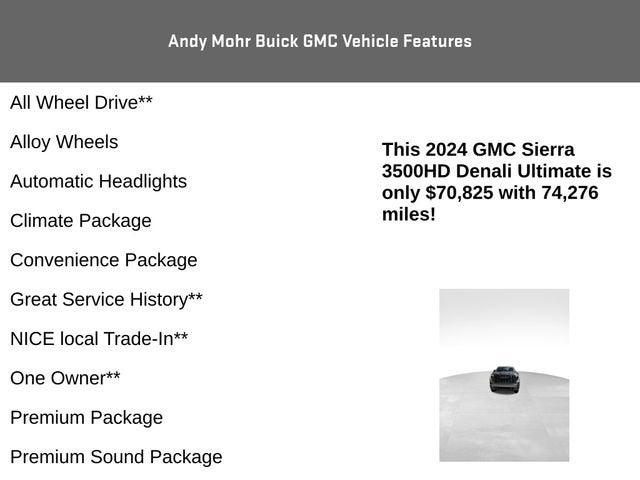 2024 GMC Sierra 3500 HD Denali Ultimate DRW