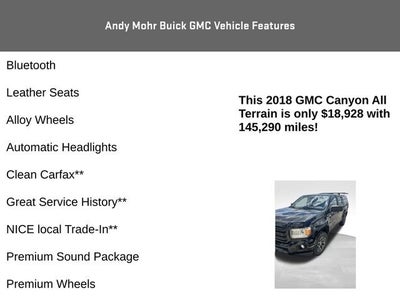 2018 GMC Canyon 4WD All Terrain w/Cloth