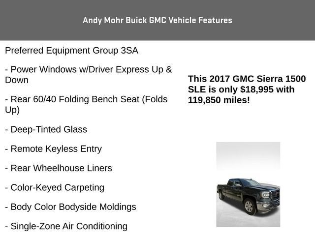2017 GMC Sierra 1500 SLE