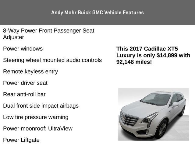 2017 Cadillac XT5 Luxury FWD