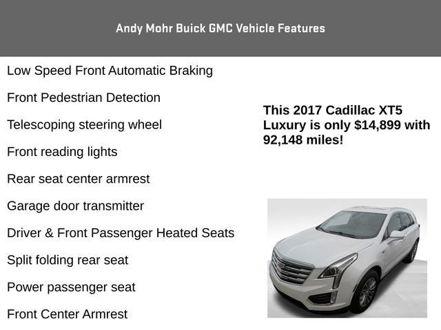 2017 Cadillac XT5 Luxury FWD