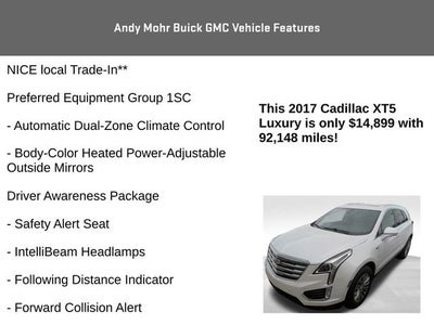 2017 Cadillac XT5 Luxury FWD