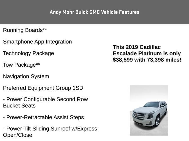 2019 Cadillac Escalade Platinum